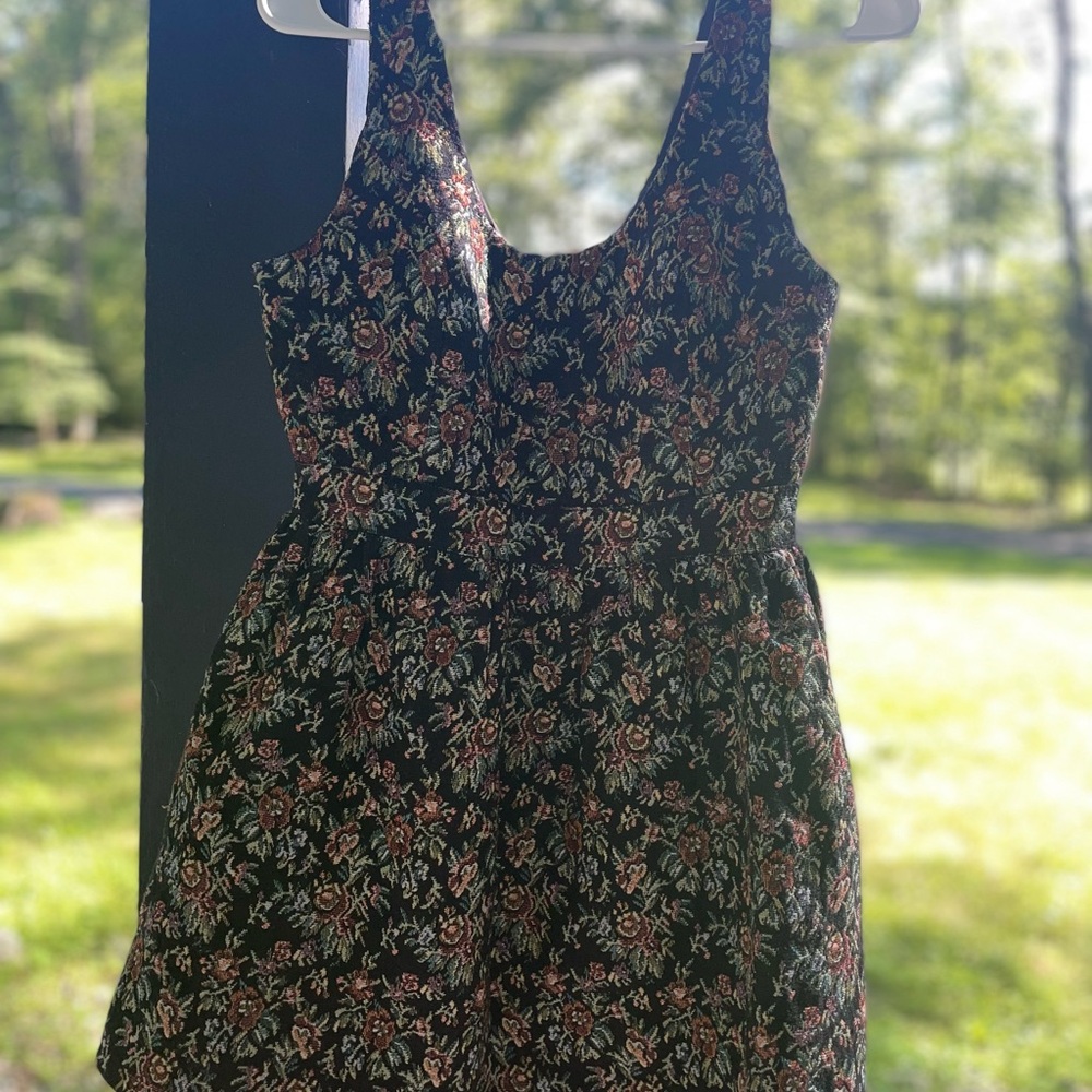 Forever 21 Floral Mini Dress - Black and Pink